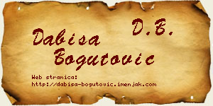Dabiša Bogutović vizit kartica